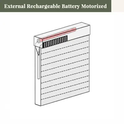 External rechargeable battery lift