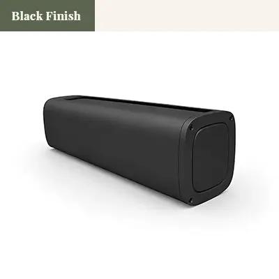 Black headrail finish