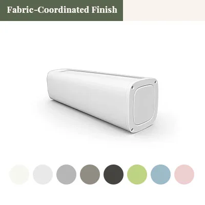 Fabric-coordinated headrail finish
