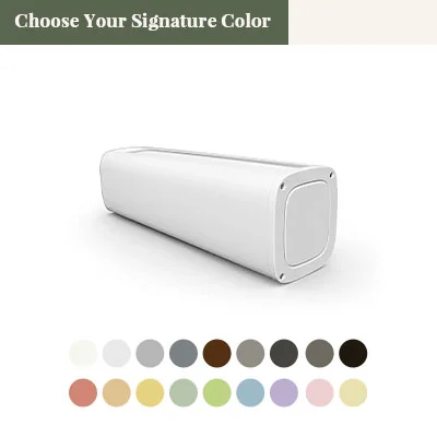 Custom signature colour headrail