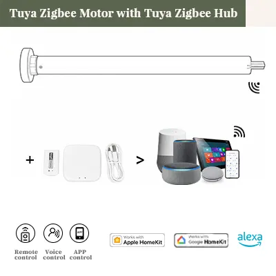 Tuya Zigbee motor supplied with a hub