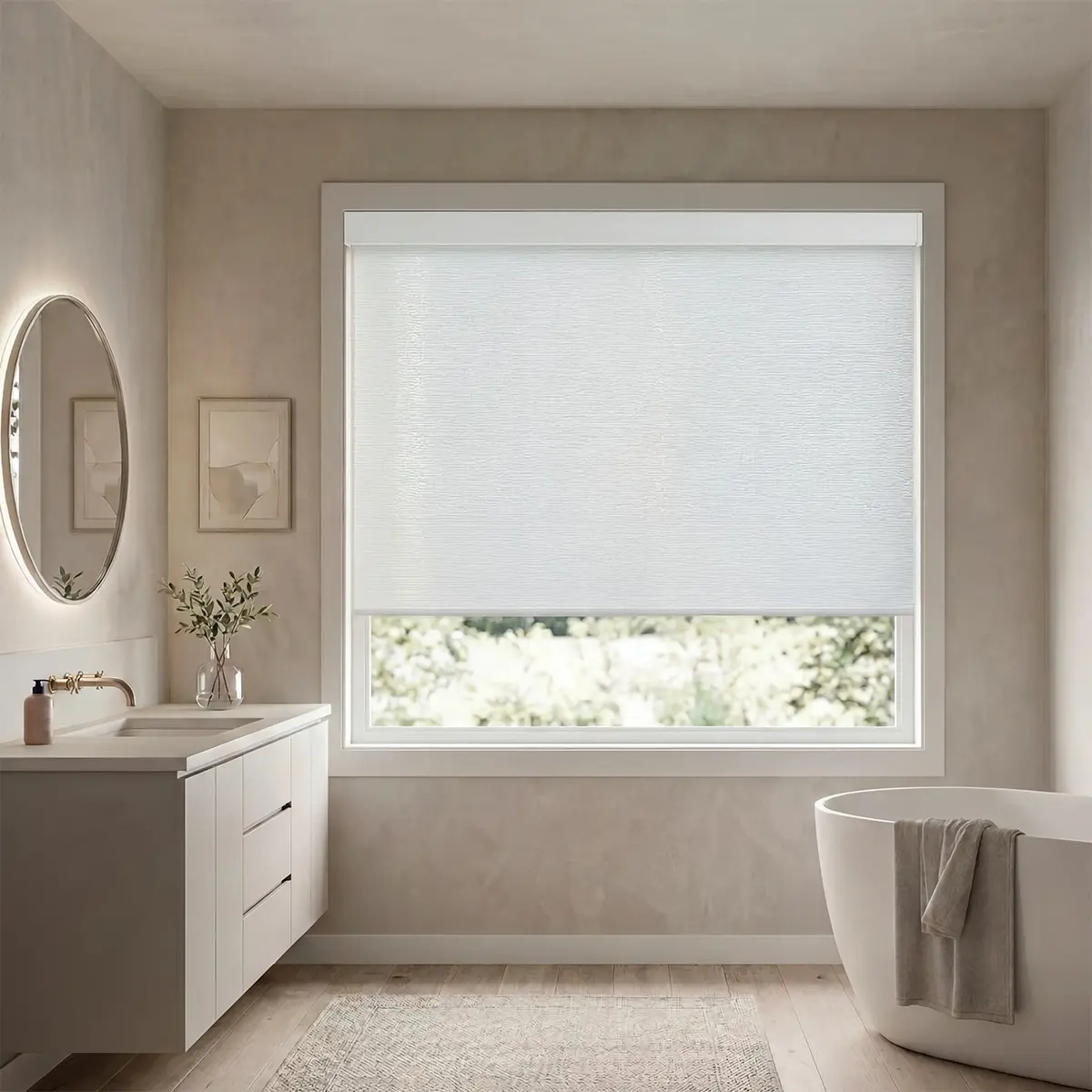 Bathroom window treatments