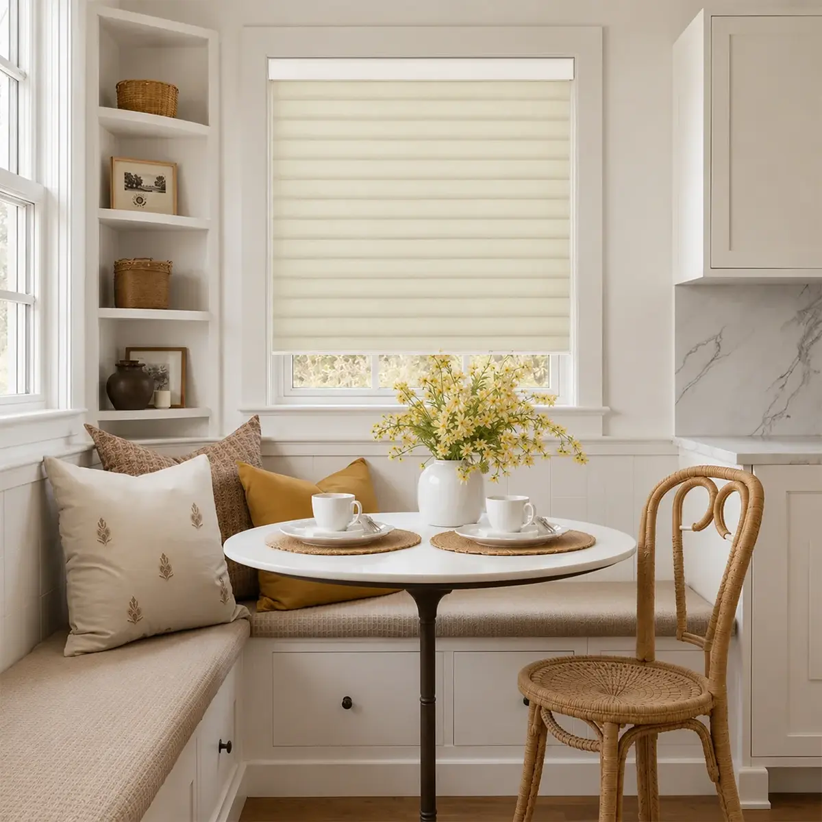 Norva Linenova Motorized Light Filtering Sheer Shades