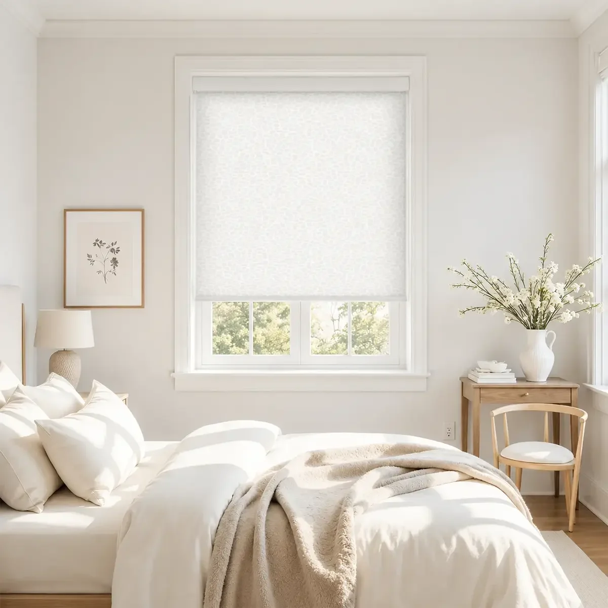 Norva PebbleWeave Motorized Patterned Roller Shades