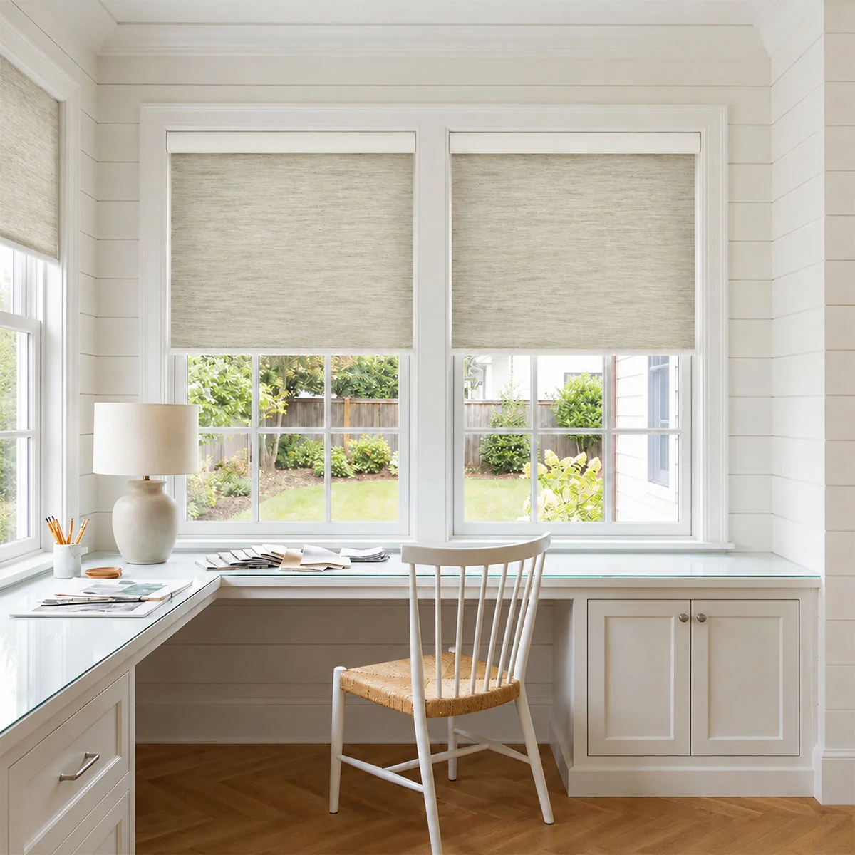 Norva Speckora Motorized 100% Blackout Roller Shades